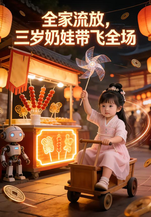 全家流放，三岁奶娃带飞全场（32集）萌宝短剧